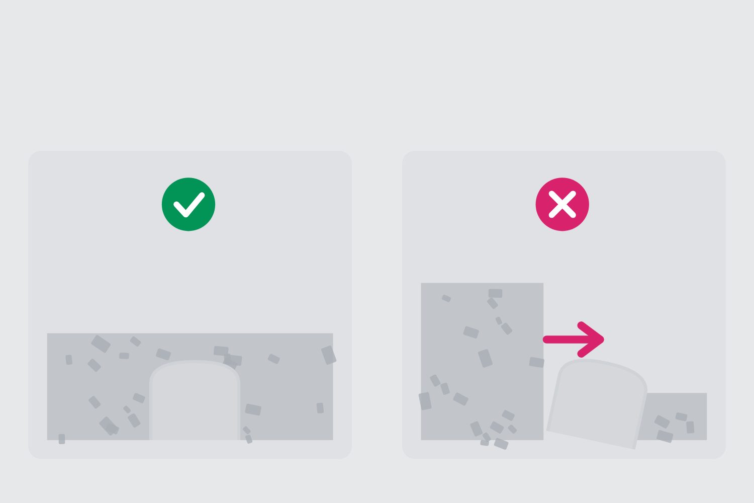 Even fill either side of a chamber beside uneven fill pushing one over
