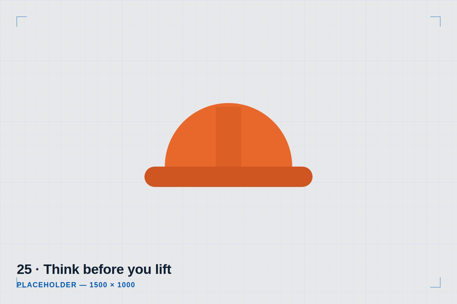 A worker planning a lift, with a question mark
